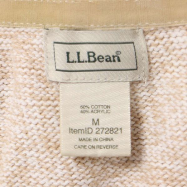 L.L.Bean エルエルビーン 秋冬 羽織り ショールカラー ニット カーディガン Sz.M レディース アウトドア E3T02397_A#Nの画像5