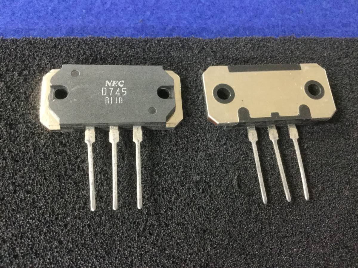 2SD745-R 【即決即送】NEC オーディオパワートランジスター KA-8700 L-530 [189PrK/179917M] NEC Audio Power Transistor D745 　2個セット_画像1