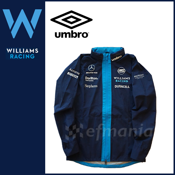【非売品】2023 ウィリアムズ F1 支給品 ジャケット S umbro ★アルボン 日本GP レインジャケット