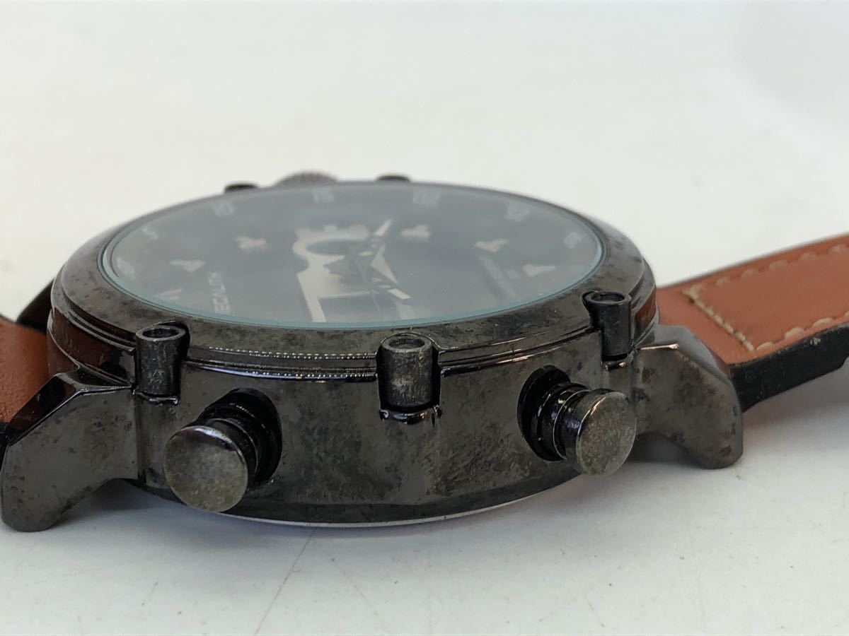 海外メーカー MECALITH デジアナ ハイブリット 多機能 ストップウオッチ アラーム デジタルカレンダー 腕時計 ジャンクの画像7
