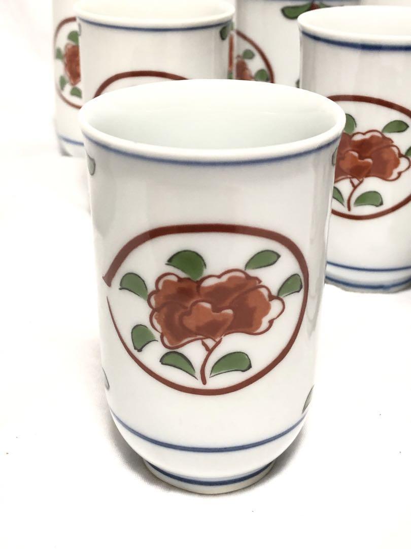 完売 有田焼 陶華 茶器揃え 急須と湯呑セット 赤絵 和食器 古伊万里