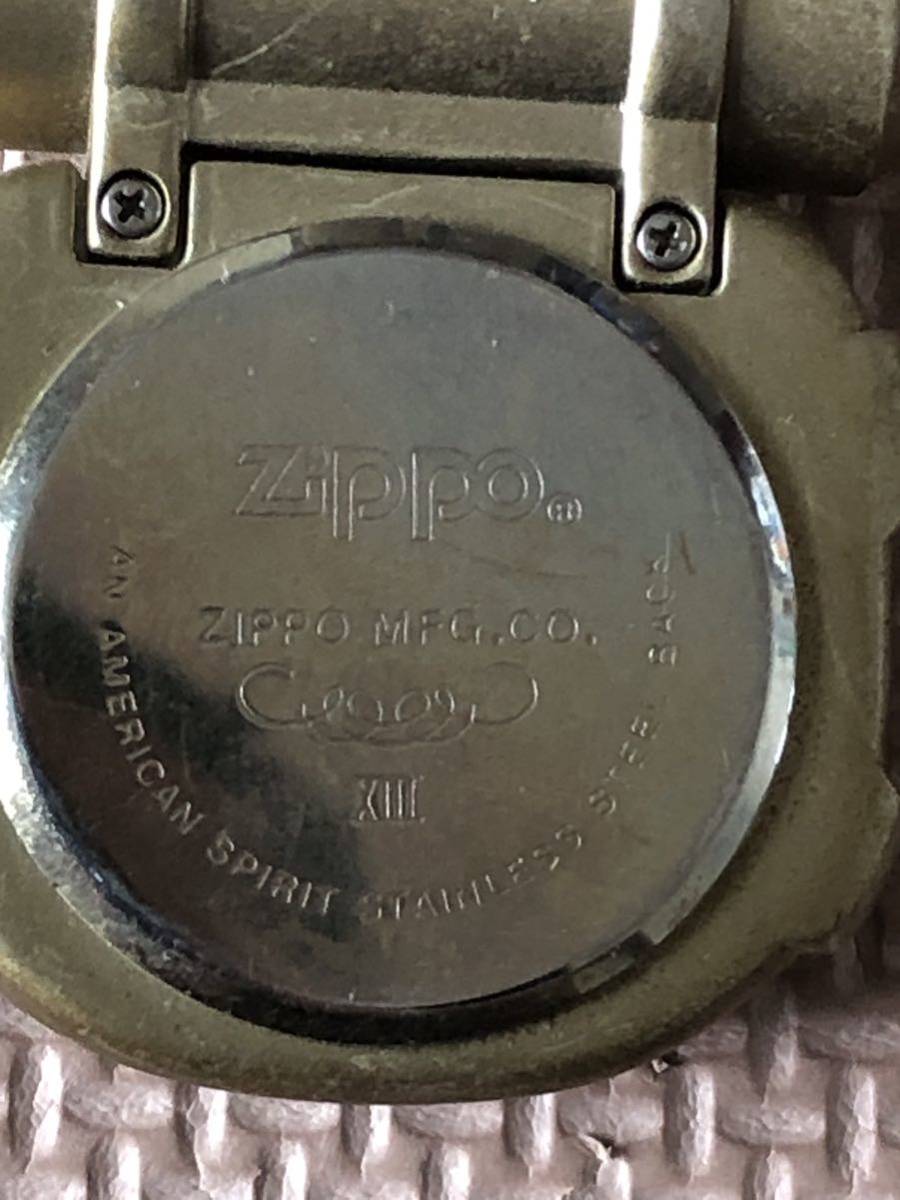 ZIPPO ジッポ オイルライター TIME LASER タイムレーザー LED デジタルウォッチ ジャンク_画像5