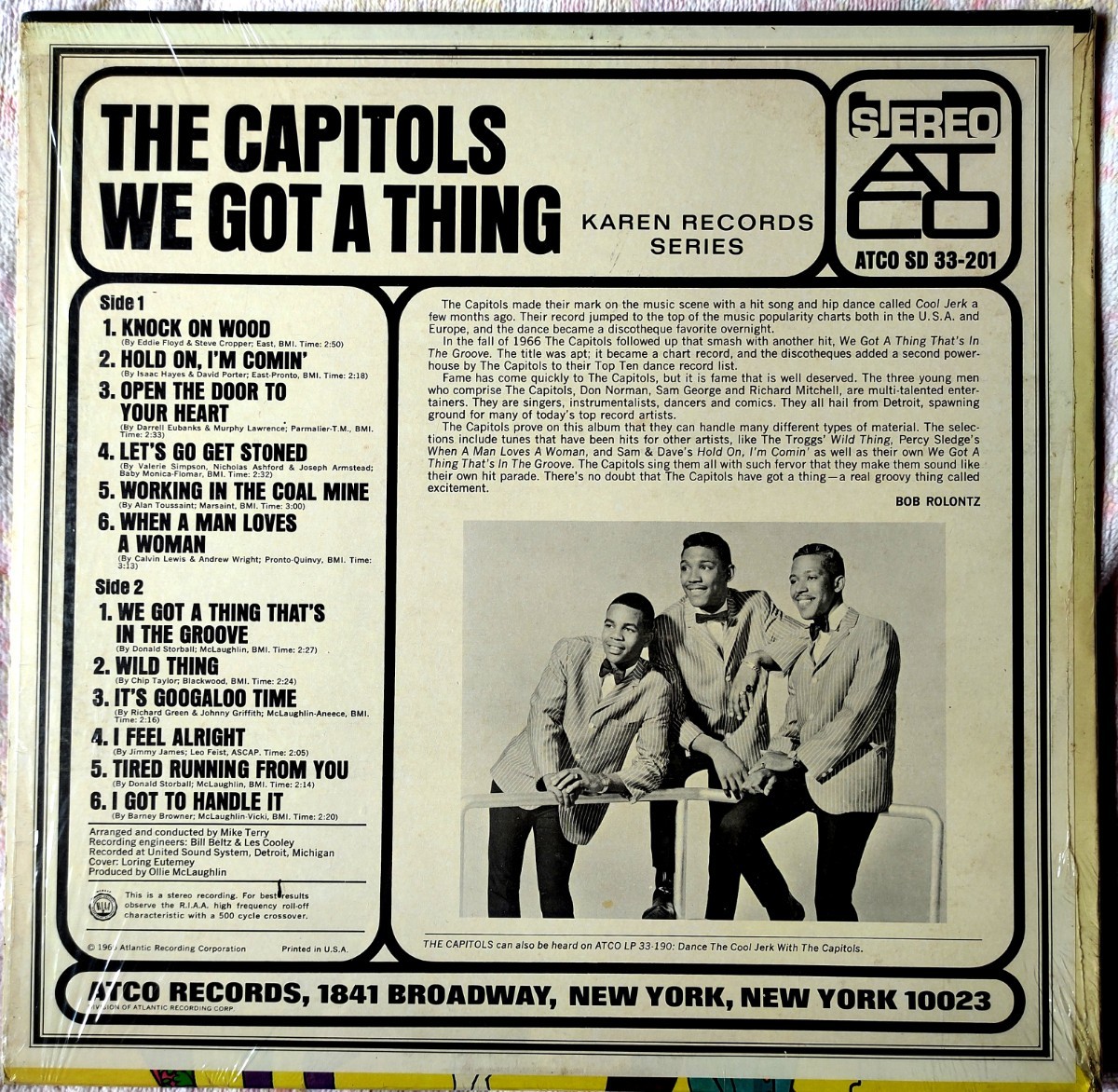 usLP THE CAPITOLS // WE GOT A THING 1966年発売 シュリンク付き冊子_画像6