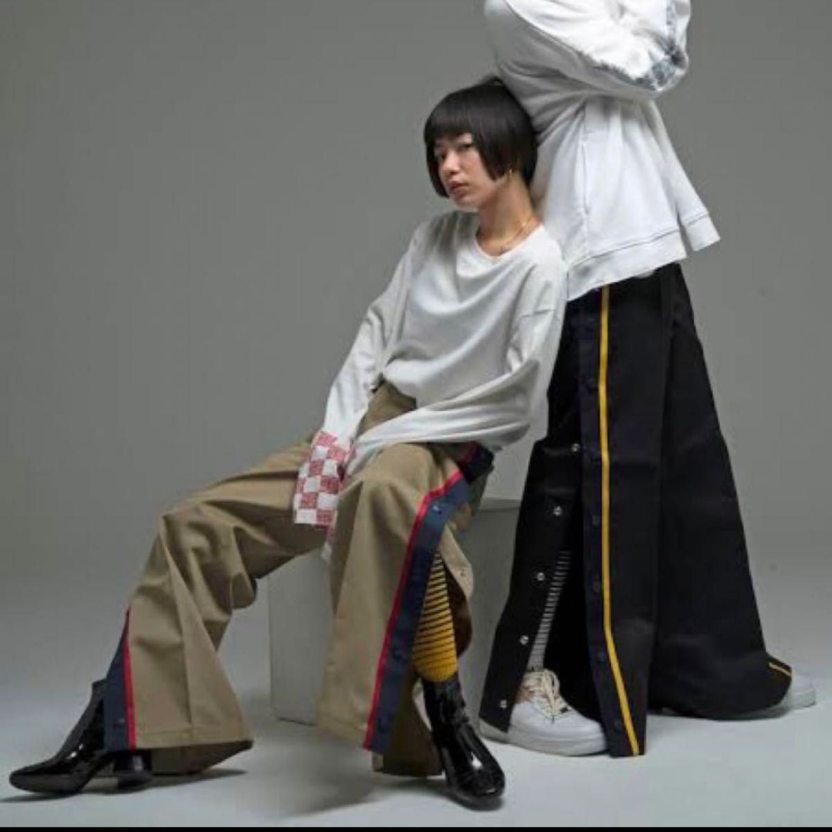 MYne×dickesマイン×ディッキーズコラボワークパンツSサイドスナップボタンミハラヤスヒロ