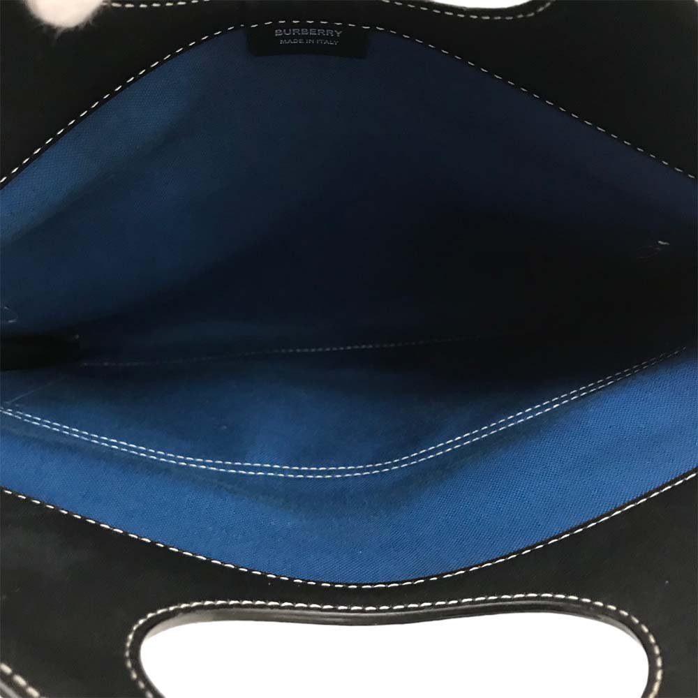 23-4262 Burberry SM карман клатч 2way сумка на плечо плечо .. наклонный .. голубой синий серия женский мужской 