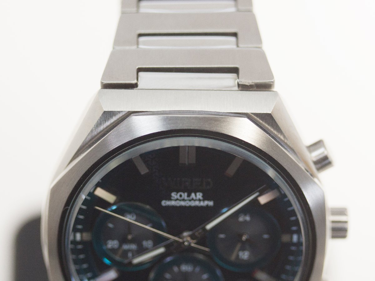 【SEIKO WIRED】セイコー ワイアード AGAD418 VR42-KMH0 ソーラー メンズ 腕時計【中古品】_画像4