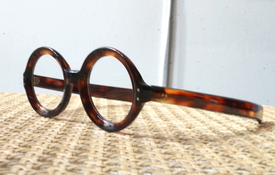 1960's CORUBUSIER ROUND セルフレーム アイウェア 眼鏡 / frame france(フレームフランス)_画像4