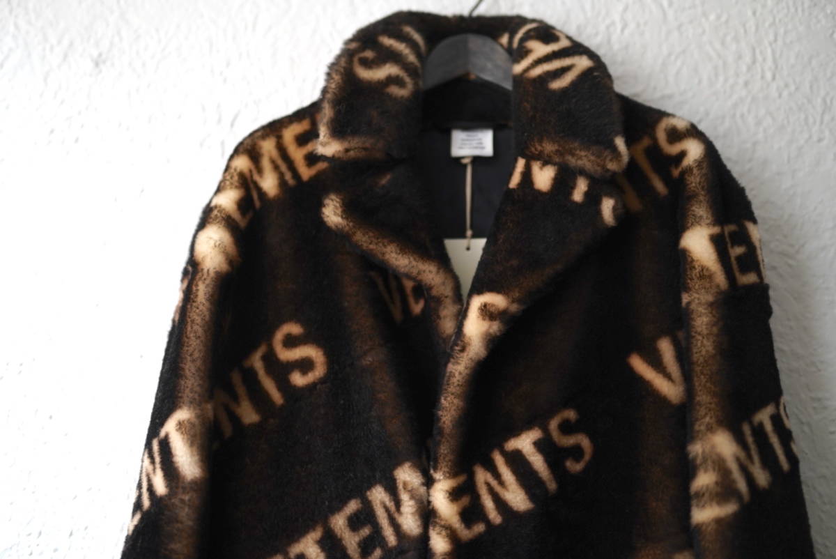 20AW EXTRA SOFT SHEARLING COAT 総柄シェアリングムートンコート / VETEMENTS(ヴェトモン)_画像2