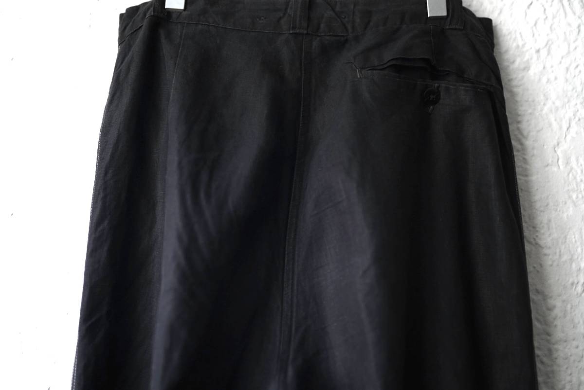 1950's Black Linen Maguignon Pants ブラックリネンマキニョンパンツ / French Vintage(フレンチ ヴィンテージ)_画像7