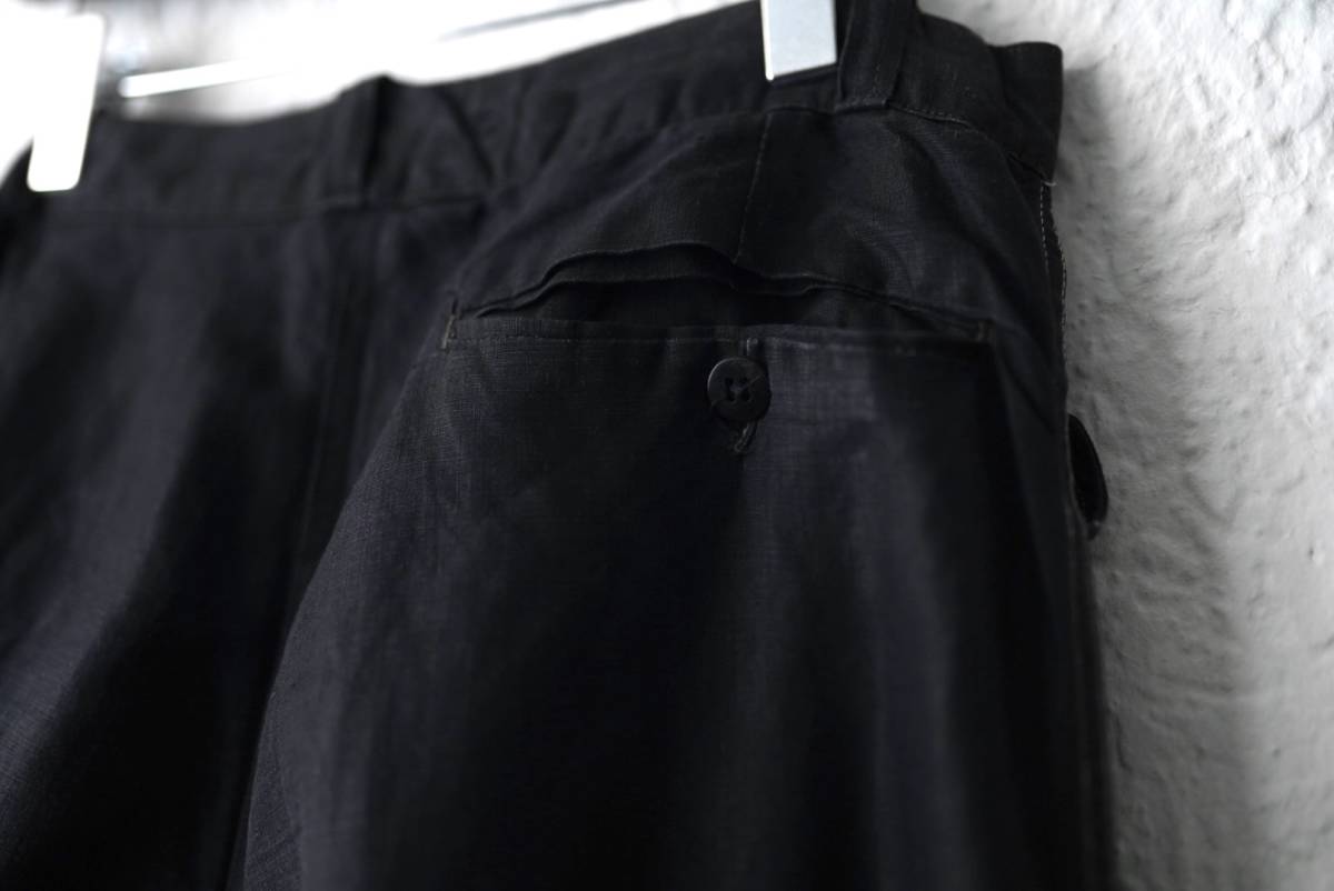 1950's Black Linen Maguignon Pants ブラックリネンマキニョンパンツ / French Vintage(フレンチ ヴィンテージ)_画像8