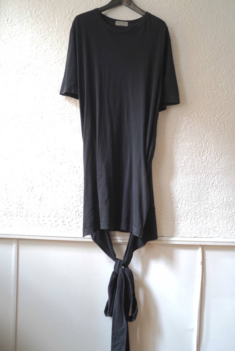 正規通販 / カットソー 裾デザイン半袖ロングTシャツ 17SS Yohji HOMME