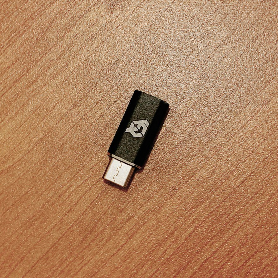 iPhone用 ライトニングケーブル → USB Type C 端子 に変換する アダプター ｘ1 【ブラック】_画像9