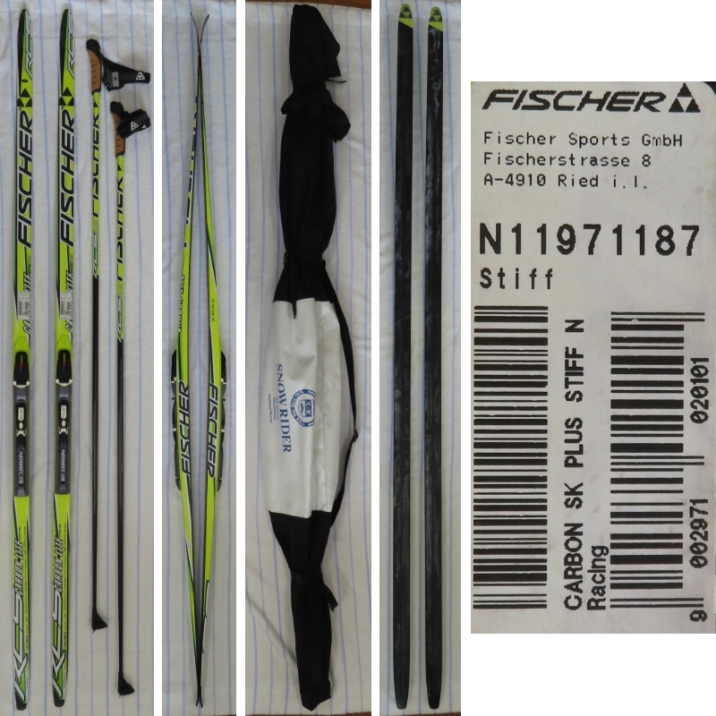 ☆ Fisher/Fisher Cross Country Ski 187cm RCS Carbon Lite Ckating Plus Sapporo ♪