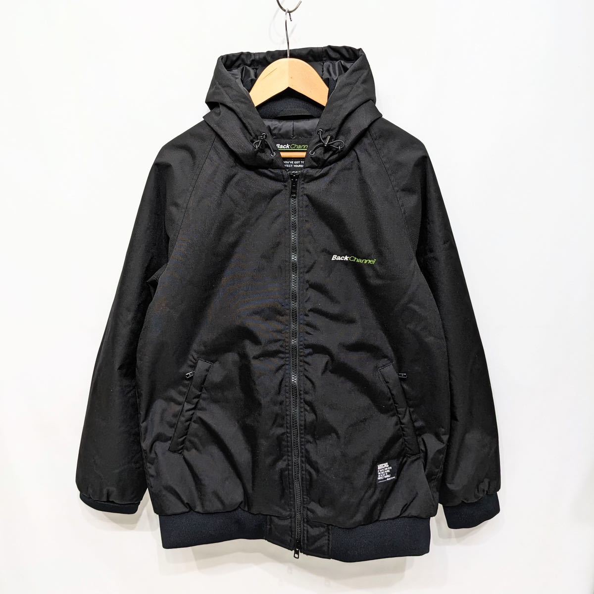 美品 Back Channel バックチャンネル CORDURA NYLON HOODED JACKET フードジャケット 中綿 コーデュラ ナイロン  ブラック