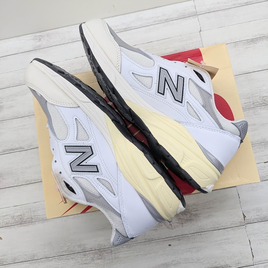 ∀ 未使用品 New Balance ニューバランス M990AL3 990 v3 Made in USA アメリカ製 Sea Salt シーソルト テディサンティス ホワイト系 白_画像6