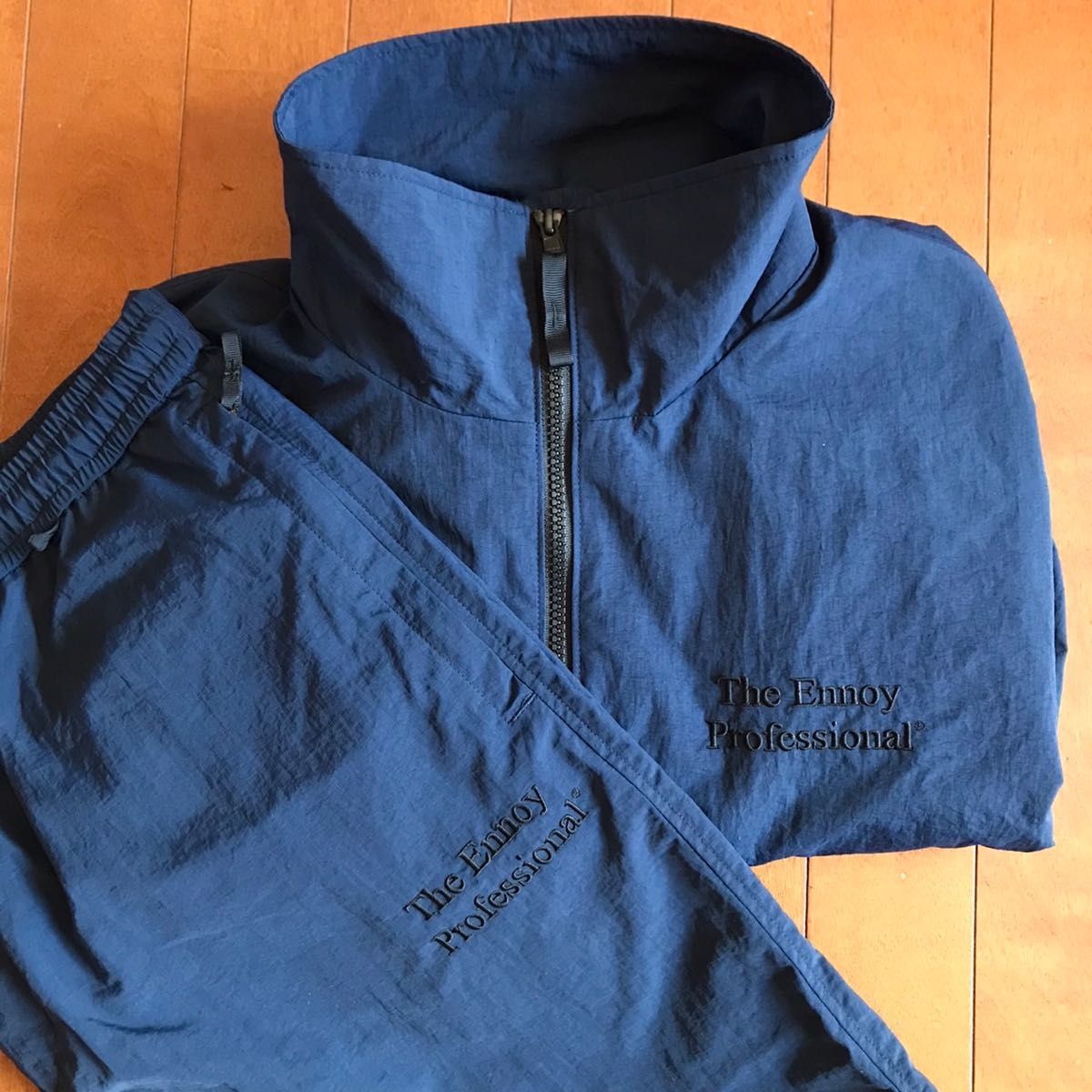 エンノイ　ennoy シャカシャカ　ネイビー　XL ナイロンセットアップ　シャカシャカエブリデイ　23年　navy blue