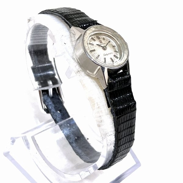 オメガ レディマチック 手巻き シルバー文字盤 時計 腕時計 レディース☆0301_画像2