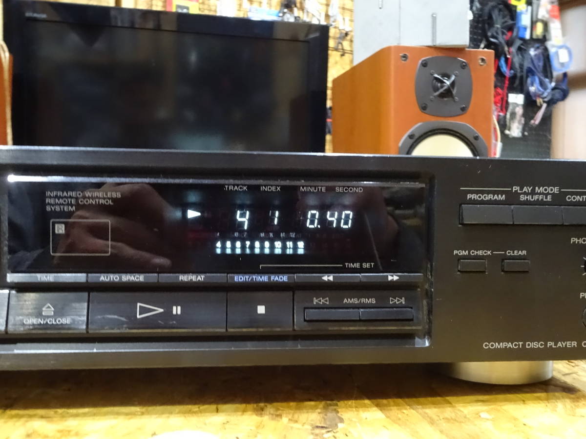 SONY CDP-570 CDデッキ リモコン付き 動作OK リモコン付き_画像9