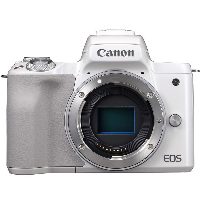 Canon ミラーレス一眼カメラ EOS Kiss M ボディー ホワイト EOSKISSMWH-BODY_画像1