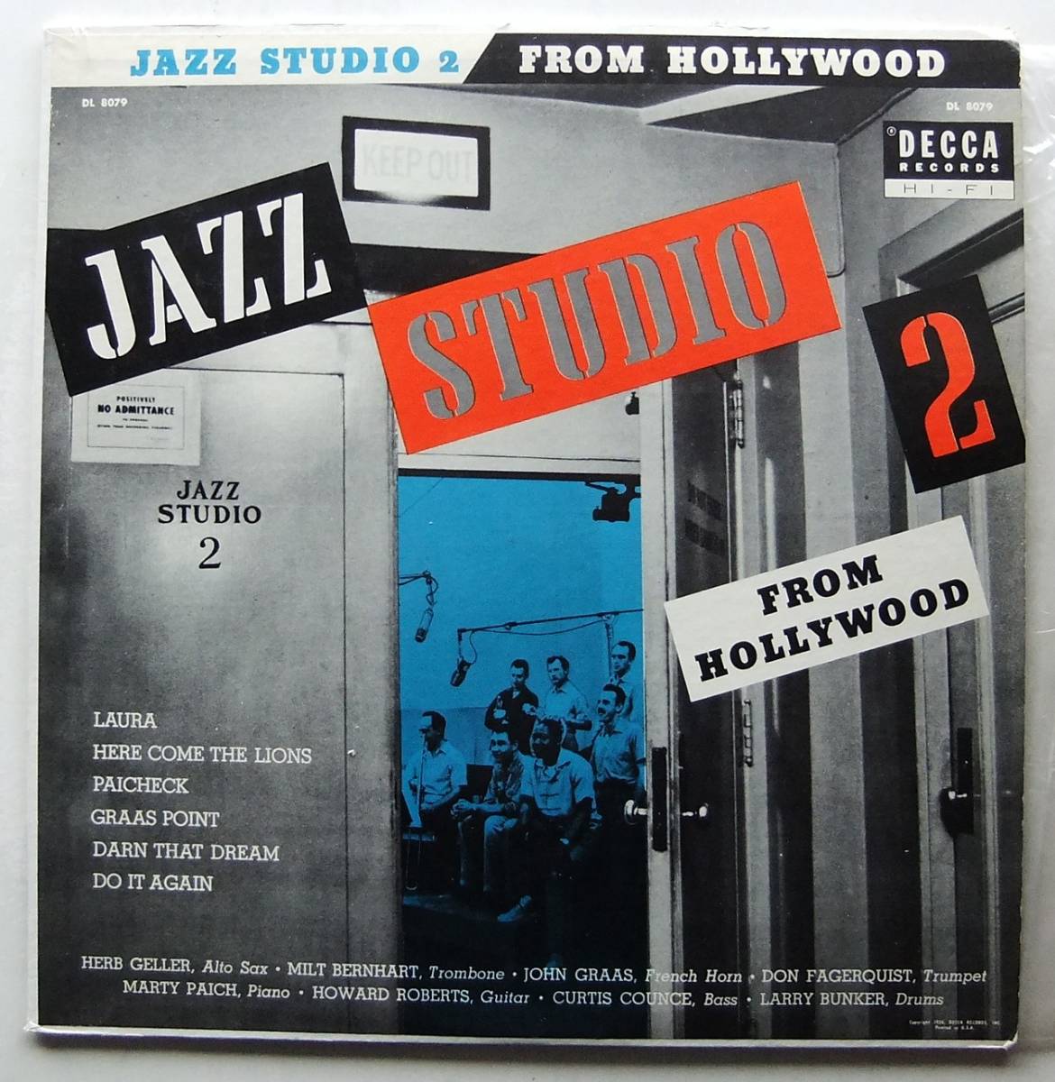 ◆ HERB GELLER - JOHN GRAAS / Jazz Studio 2 ◆ Decca DL 8079 (black:dg) ◆_画像1
