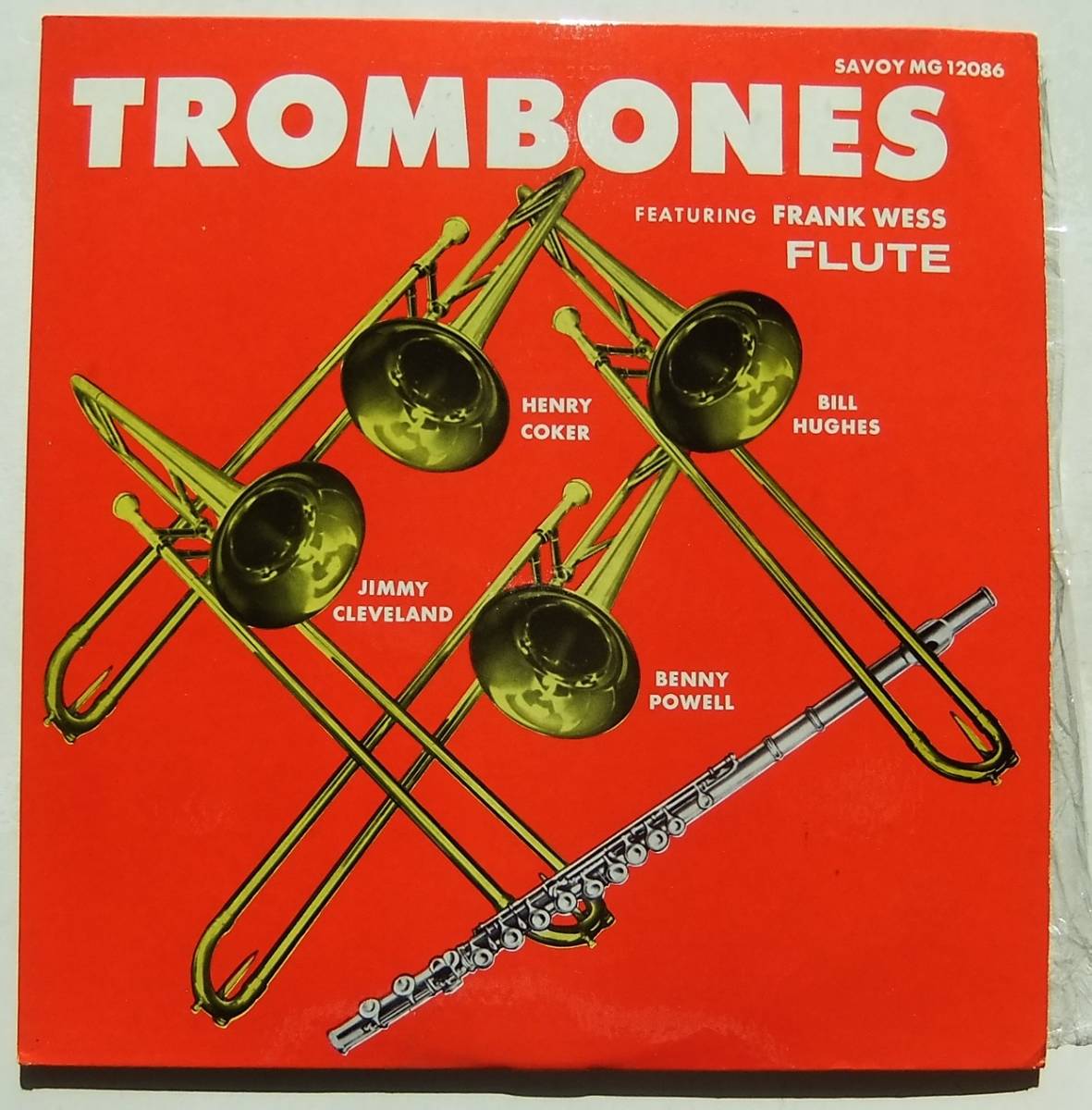 ◆ TROMBONES featuring FRANK WESS Flute ◆ Savoy MG 12086 (red:RVG:dg) ◆ W_画像1