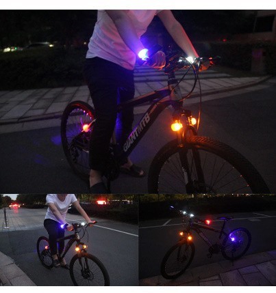 A1012：自転車 ライト 防水 シリコン LED ヘッド フロントリアライト バイク ホイールライト ヘッドライト ランプ アクセサリー_画像9