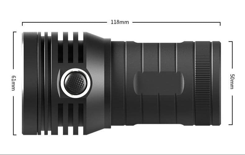 (3LED－10000LM)4800ｍAH　 USB充電式 LED 懐中電灯 強力 軍用 最強 小型 USB充電式 超高輝度10000ルーメン_画像7