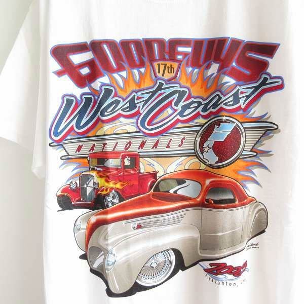 ブランド品専門の アメ車 M 白系 半袖Tシャツ 両面ビッグプリント ホットロッド GOODGUYS 2003年 新品 車 D146-01-0006ZVW デッドストック ROD HOT イラスト、キャラクター ブランド品専門の アメ車 M 白系 半袖Tシャツ 両面ビッグプリント ホットロッド GOODGUYS 2003年 新品 車 D146-01-0006ZVW デッドストック ROD HOT イラスト、キャラクター
