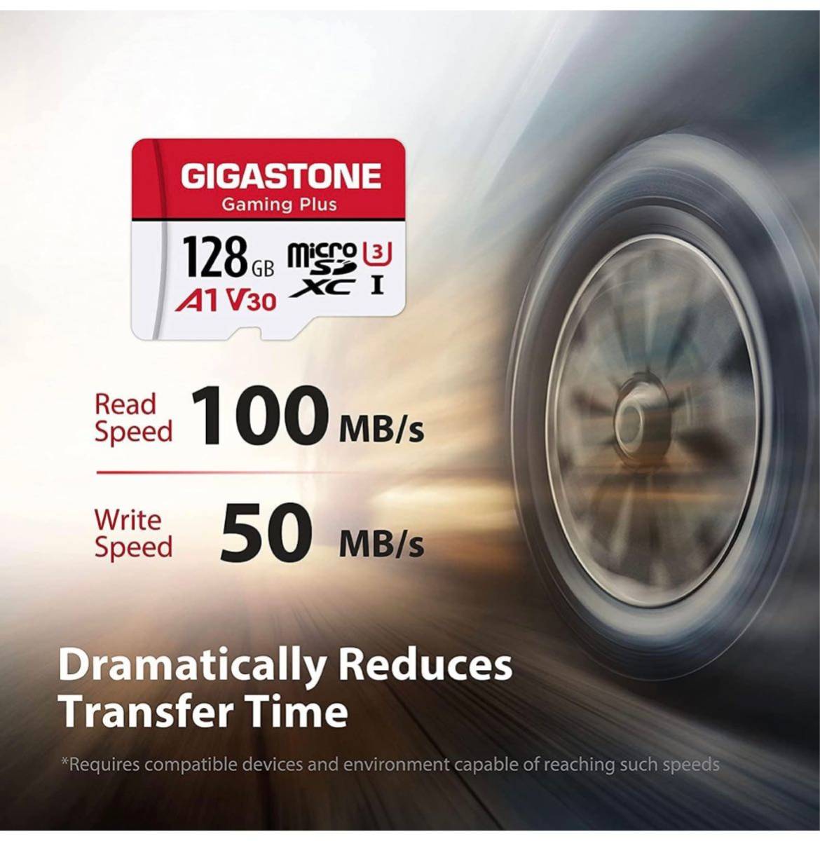 Gigastone マイクロsdカード 128GB Nintendo Switch動作確認済 転送速度100MB/S 高速 発送無料