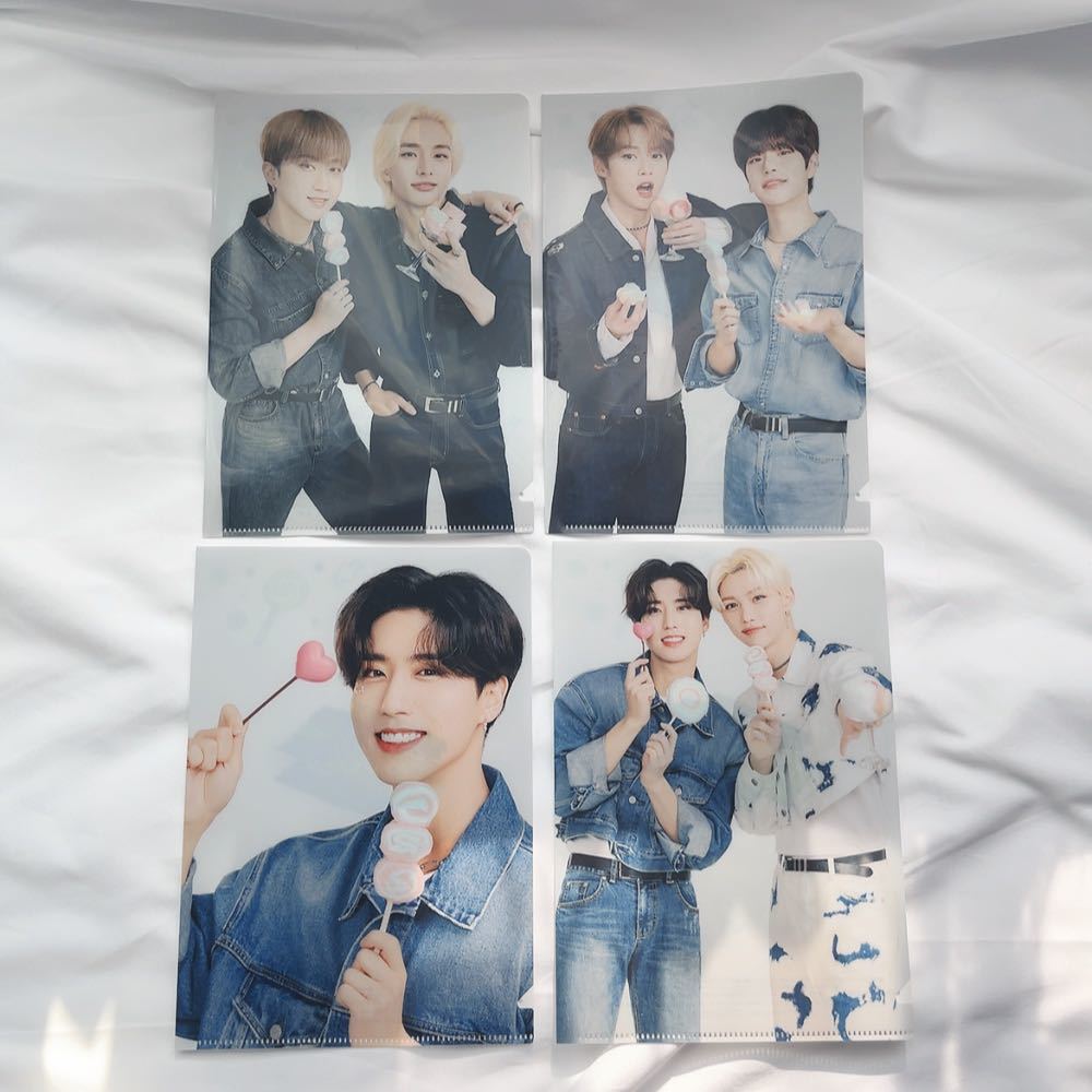 KPOP Stray Kids スキズ Family Mart コラボ限定品 グッズ クリアファイル BangChan Leeknow Changbin Hyunjin HAN Felix Seungmin I.N ④_画像1