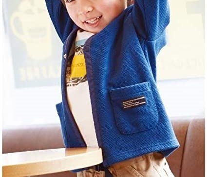 ラスト 新品 THE SHOP TK(Kids) カノコカーディガン ブラック 14(140cm