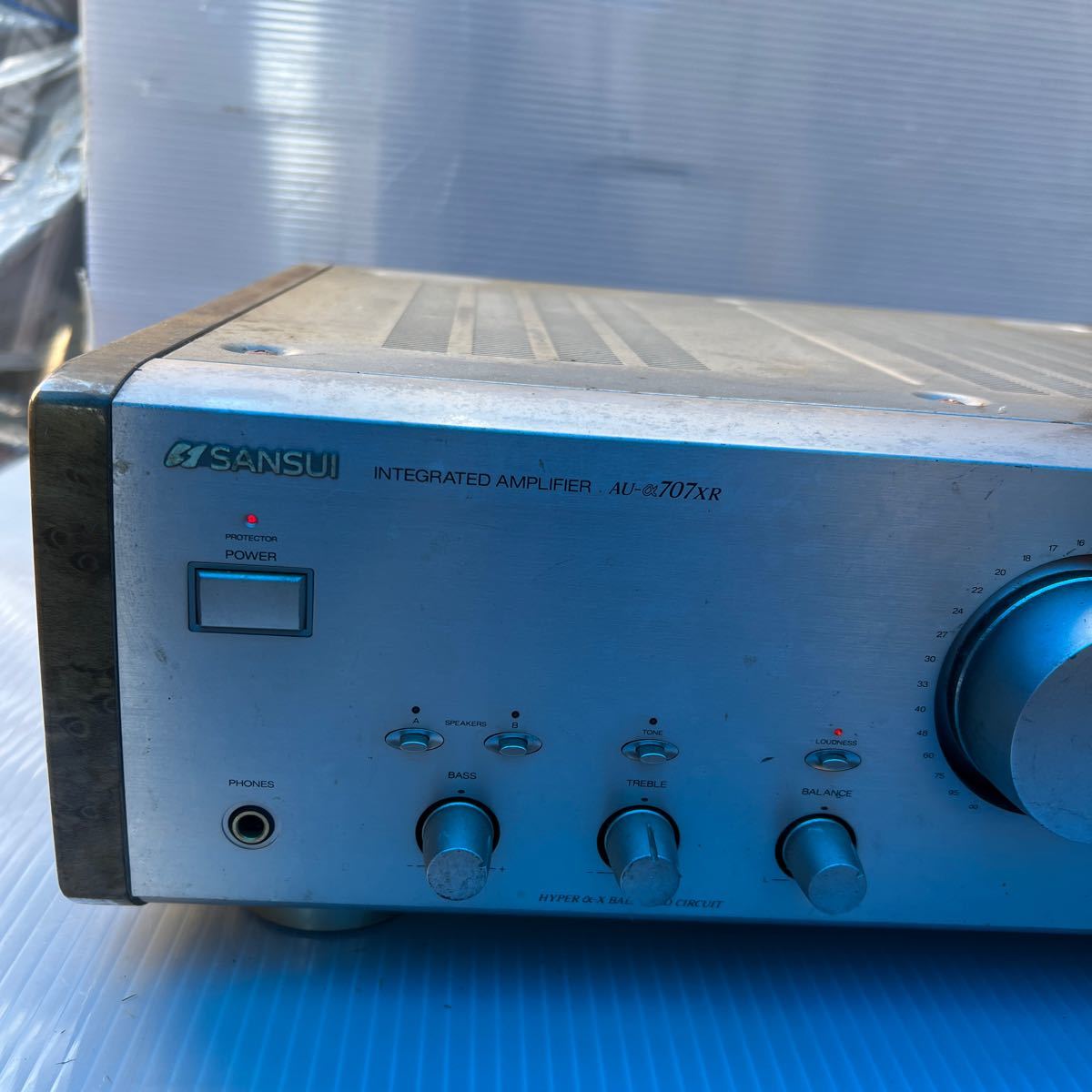中古　オーディオ機器　アンプ　プリメインアンプ　SANSUI/山水　AU-a707XR　発送サイズ120cm_画像3