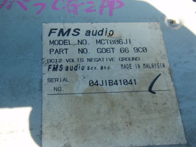 * CG2PP Capella Mazda original audio G06T-66-9C0 cassette radio tape deck 181209JJ