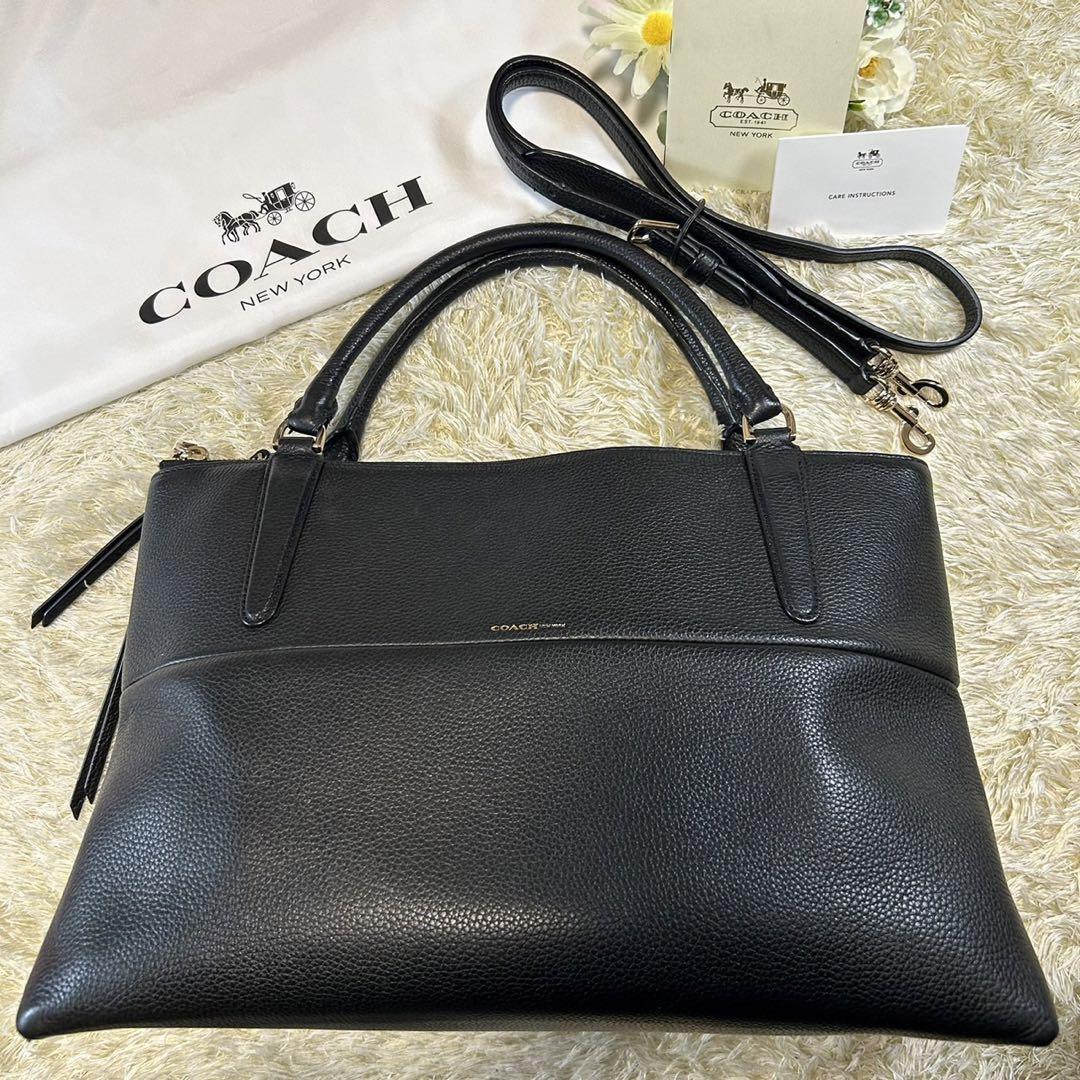 新品未使用 タグ付き COACH コーチ ショルダーバッグ 黒 COACHバッグ