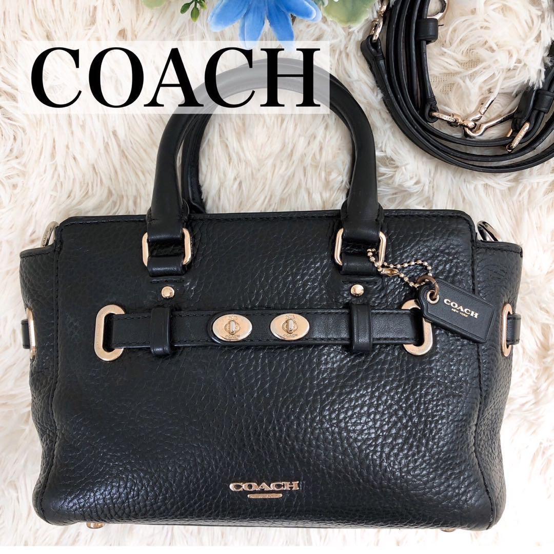 美品☆ コーチ COACH スワッガー レザー 2Way ショルダーバッグ-