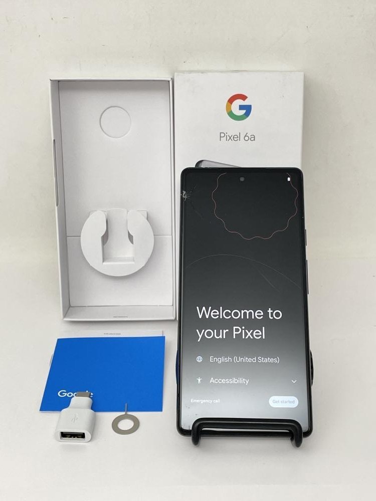 超大特価 6a Pixel Google 1051【ジャンク品】 au Chalk SIMフリー SIM