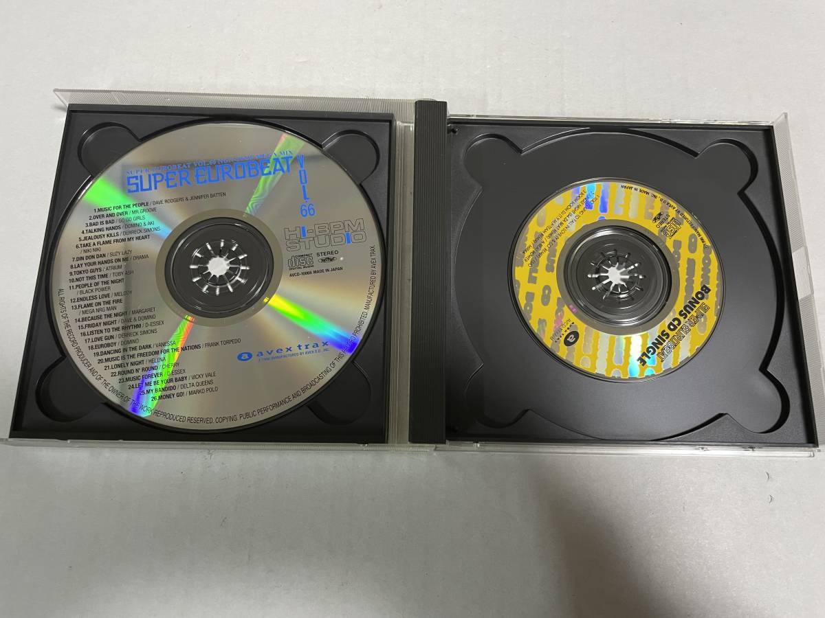 スーパー・ユーロビート VOL.66 ノンストップ・メガ・ミックス　CD オムニバス　Hメ-10.　中古_画像2