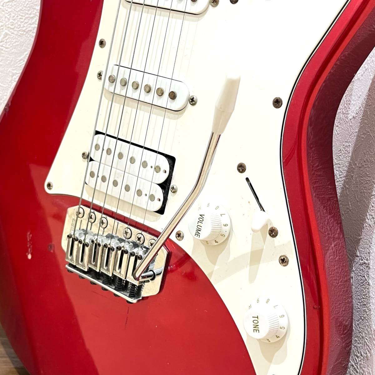 DRM-BtB-508 ★売り切り 中古品/現状品/動作未確認【 Ibanez アイバニーズ GIO】 N427 エレキギター レッド×ホワイト G14091514 ギター_画像9