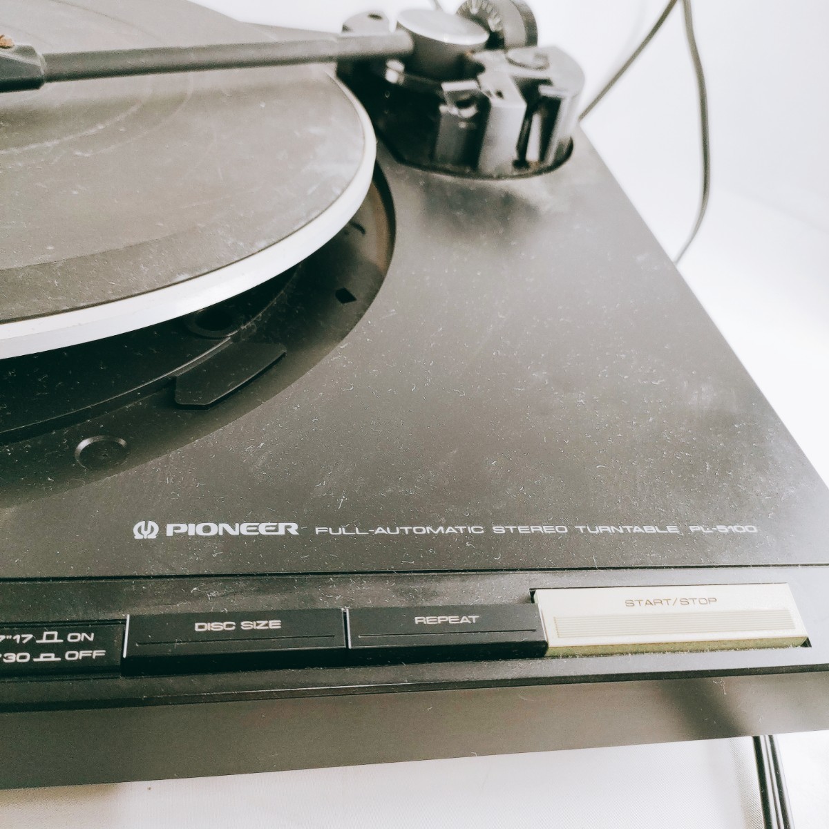 【通電あり】PIONEER パイオニア PL-5100 ステレオ レコードプレーヤー ターンテーブル 音響機器 オーディオ機器 ヴィンテージ 昭和レトロ_画像5