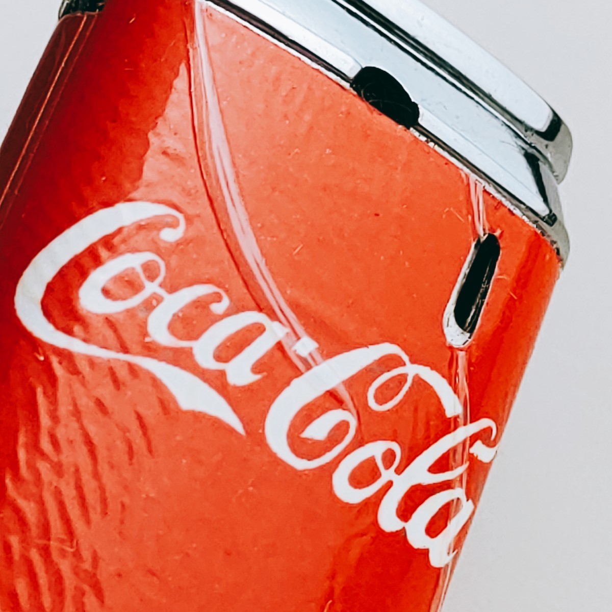 【火花あり】CocaCola コカコーラ 缶ジュース ガスライター 昭和レトロ タバコグッズ 煙草 たばこ 喫煙 ヴィンテージ 当時物 キーホルダー_画像5