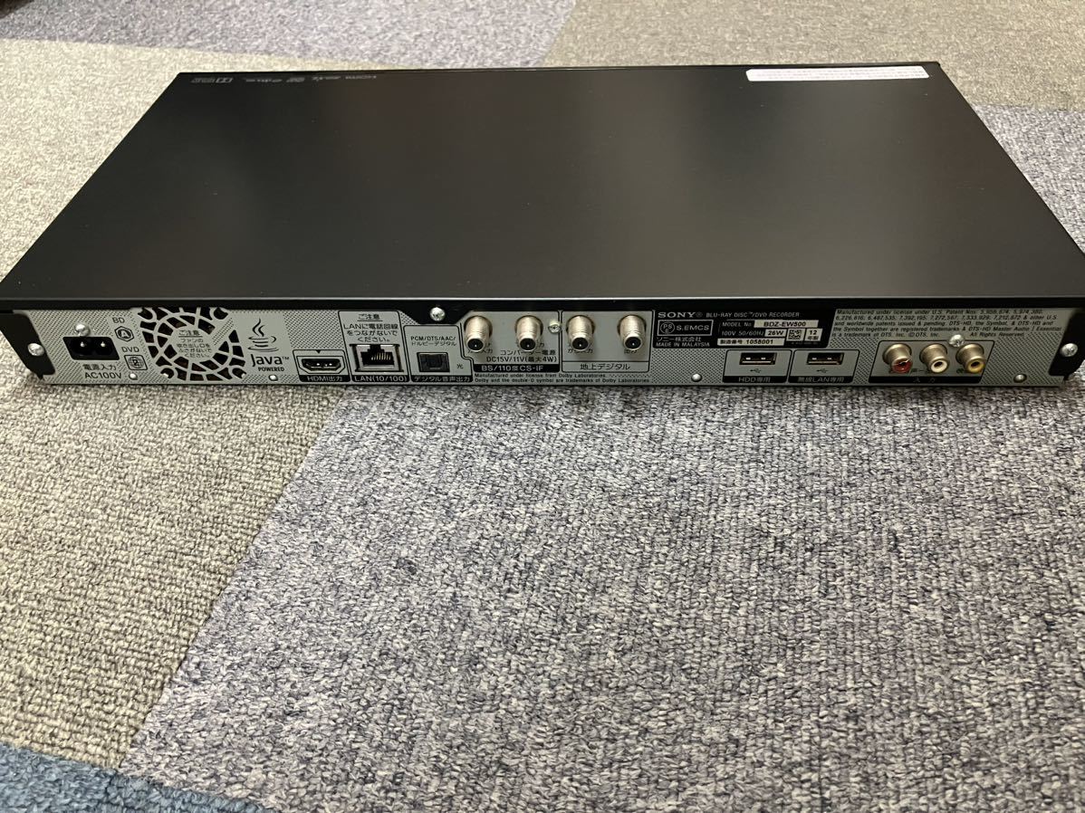 美品)SONY BDZ-EW500 ブルーレイレコーダー-