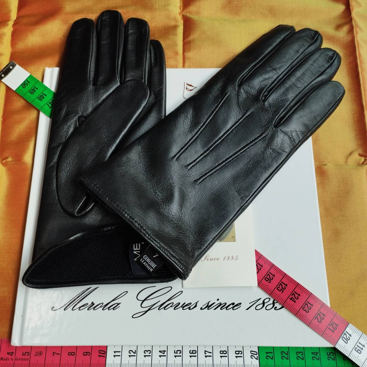 今季 メローラ ナッパ黒タッチ対応 カシミア黒 グローブ 革手袋 MEROLA 
