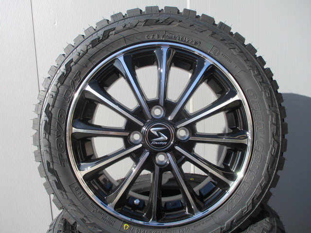 新品4本■トーヨーオープンカントリーR/T■155/65R14 ゴツゴツタイヤセット■ハイゼットエブリーキャリーアトレースペーシアギアNバン等_画像2