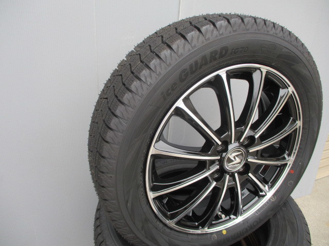 新品4本■ヨコハマスタッドレス■165/65R15■アイスガード7(IG70)■ブラックポリッシュセット■ソリオ タフト ソリオバンディット デリカD2_画像7