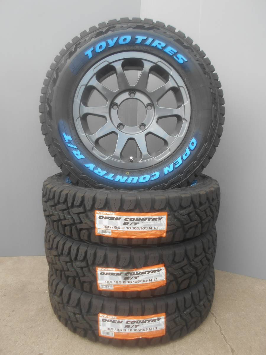 トーヨーオープンカントリーR/T■185/85R16 新品4本 ホワイトレターセット 175/80R16サイズアップ リフトアップ■ジムニーJA11JA12JB23JB64_画像1