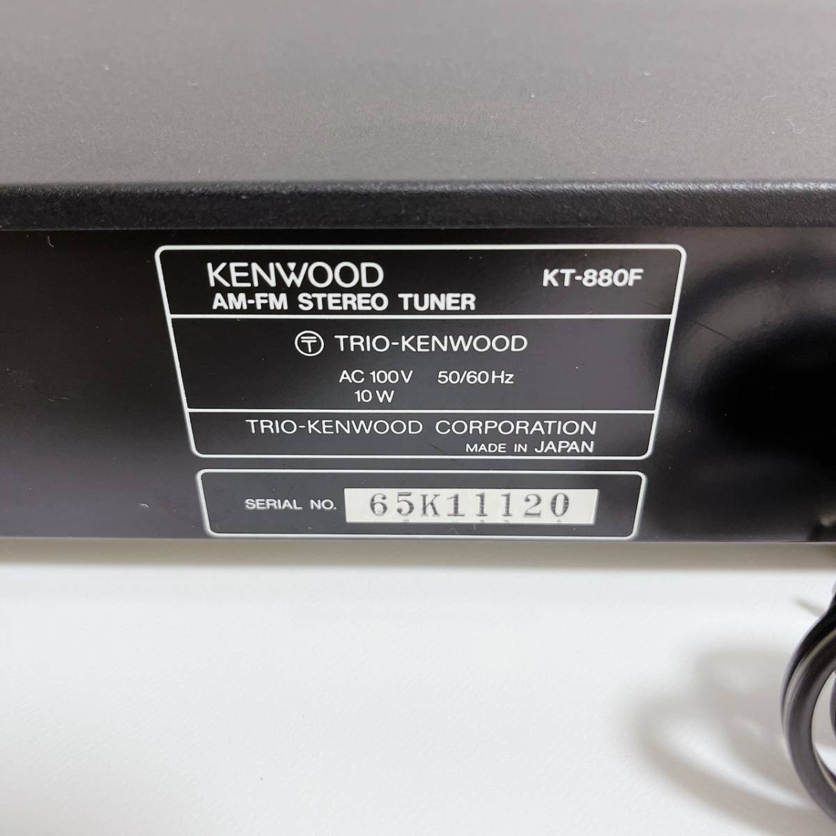 KENWOOD ケンウッド FM/AMチューナー KT-880F 整備済み アンテナ付き T03493300_画像7