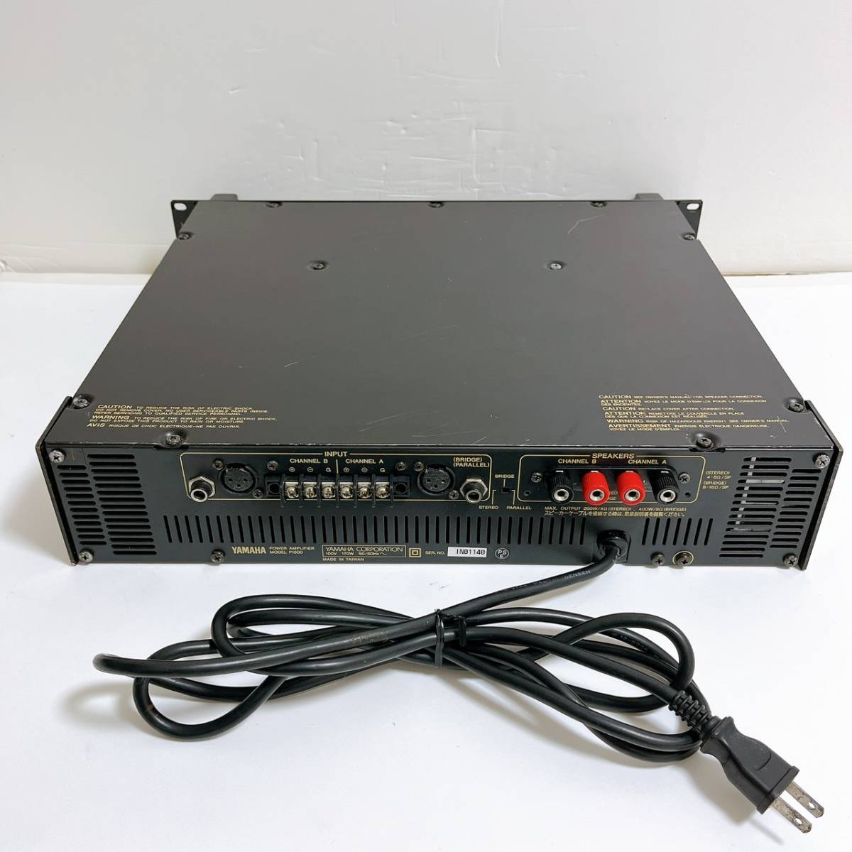 整備済 YAMAHA ヤマハ Power Amplifier パワーアンプ P1600 全動作音出し確認済み T03608800_画像8