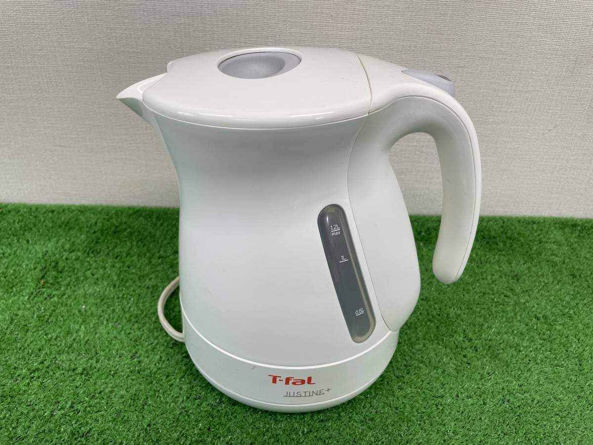 【rs11】T-faL JUSTINE＋ 1.2L KO340175/87 電気ケトル 家庭用品 店舗用品_画像1