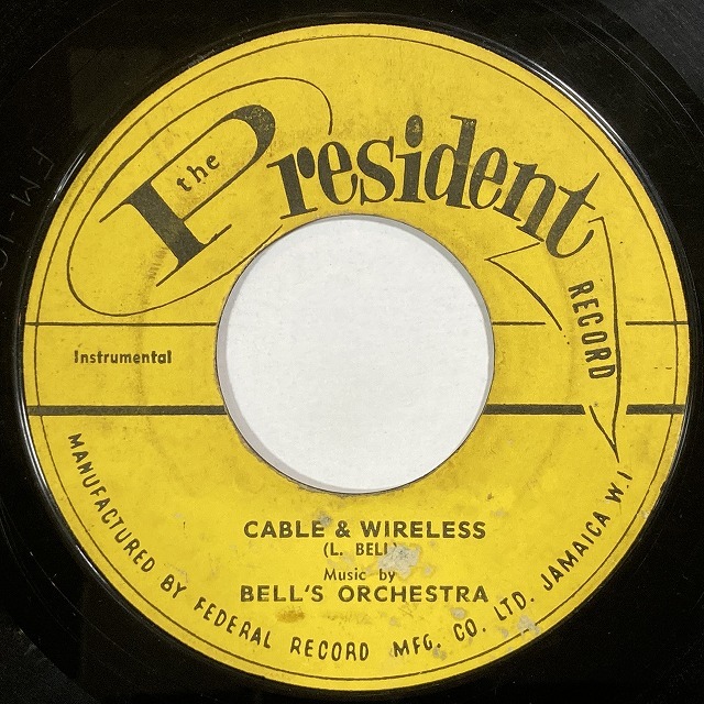 BELL'S ORCHESTRA / CABLE & WIRELESS (7インチシングル)