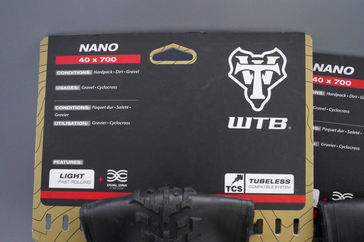 WTB Nano TCS Light Fast Rolling　700X40C 2本セット　チューブレス　送料￥700より _画像2
